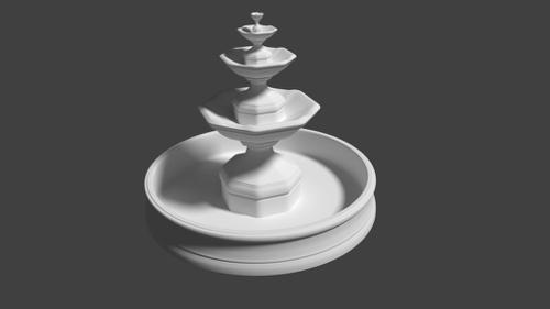 High poly Fountain preview image